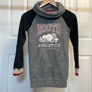 Roots Cabin Girls Funnel Neck Sweatshirt Dress / Tunic